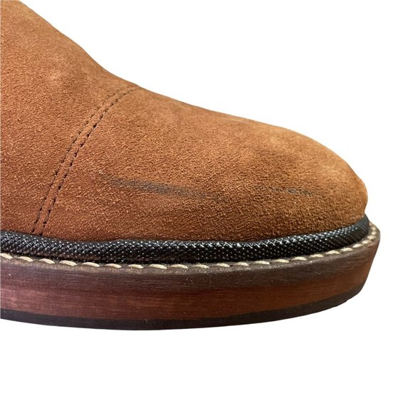 Ted Baker London Brown Suede Leather Cap Toe Derby Shoes Mens 44 US 11 Casual main image 4